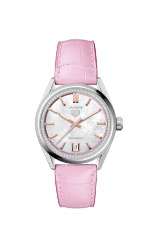 TAG Heuer Carrera Date 36 Stainless Steel / MOP - Diamond